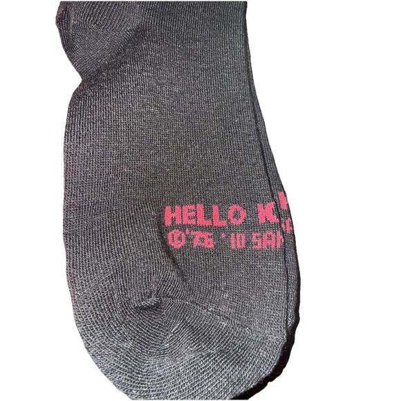 Sanrio Hello Kitty Crew Socks-3 Pack-Pink White Black - Picture 3 of 5